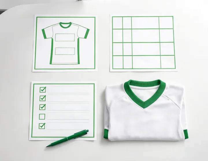 Football jersey quote review with artwork and size chart